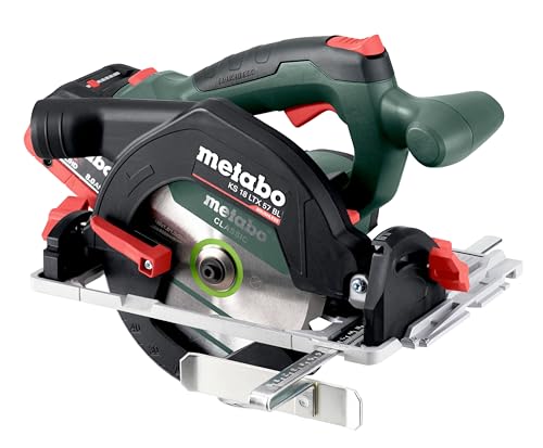 Metabo Scie circulaire portative sans fil ks 18 ltx 57 bl 2x 8 0 Ah LiHD et chargeur dans x 340 - vue 5