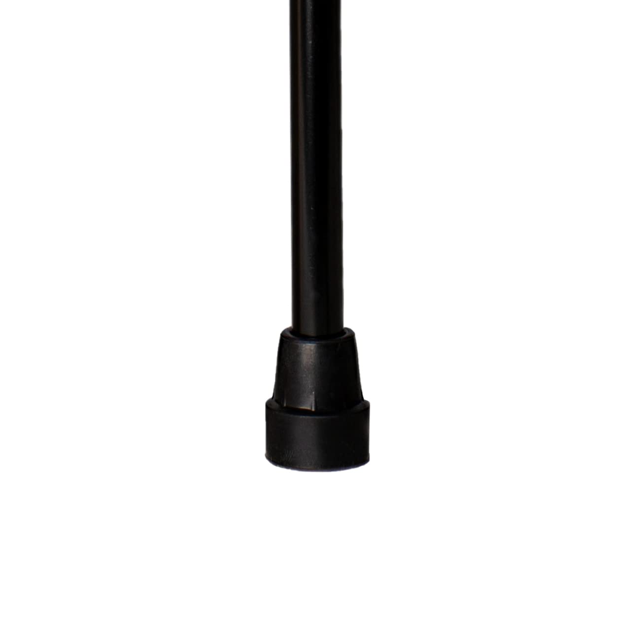Canne avec ressort en aluminium, extensible couleur noire, réglable 74-95 cm, poignée souple confortable à manipuler