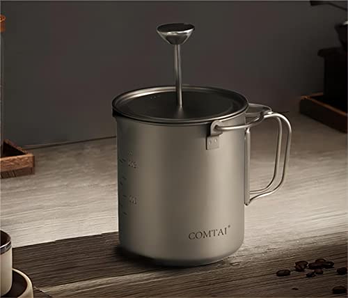 COMTAI Titanium 750mL French Press