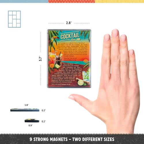 Imanes Decorativos Retro Nostalgic-Art, 9 Piezas miniatura 2