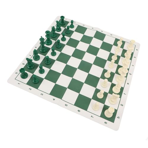 UPALDHOU Set di Scacchi International Box/Cover Board Game Dimensioni Standard Portatili con PU in Pelle Impermeabile a Scacchiere per Bambini per Adulti Viaggi Domestici
