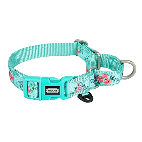 Yudote Martingale Dog Collars With Quick Snap Buckle In Floral Print Flower Nylon No Pull Collars For Female Male Small To Medium Dogs, Green #TOP4