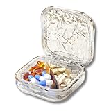 KAMIHO 薬入れポーチ 目薬ケース 薬ケース ピルケース ポーチ 小型 4ポケット (クリア)