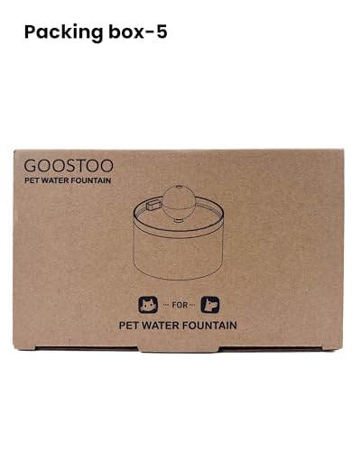 Goostoo Cat Water Fountain: With 6 Pieces Carbon Filter+3 Pieces Sponge thumb #11