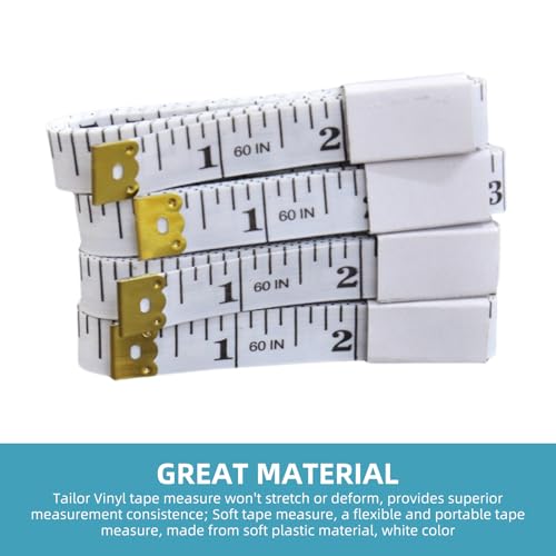 Cinta Métrica Flexible Blanca 60 Pulgadas Pack x2 miniatura 2