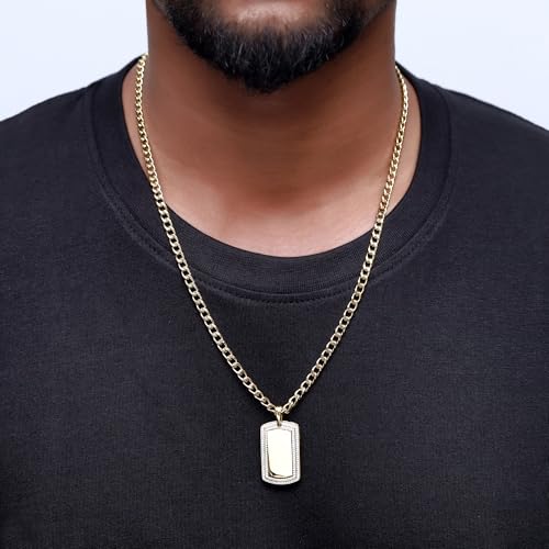 Dog Tag Pendant Charm for Men 0.60 Cttw Round Natural or Lab Grown Diamond Military Army Dog Tag Pendant in 10K Solid Gold and 925 Sterling Silver Jewelry for Him2