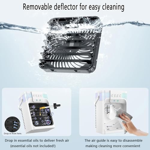 Climatiseur mobile contre l'air sec rafraîchisseur double moteur avec télécommande