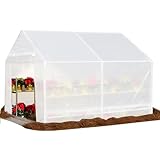 King Canopy 10-feet by 10-feet Greenhouse Replacement Cover, 180gsm Translucent/Opaque Polyethylene, GH1010T