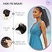 Curly Drawstring Ponytail Extension for Black Women 16 Inch Afro Kinky Curly Ponytail Drawstring Hair Extensions Synthetic Pony Tails Hairpiece for Daily Use(1B/30)