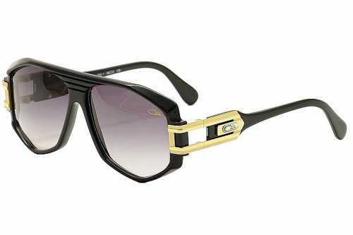 Cazal 163 001SG Sunglasses, Shiny Black Gold 59 mm2