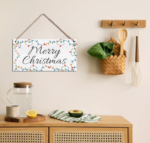 Christmas-Door-Sign-Merry-Christmas-Wooden-Hanging-Decor-Christmas-Themed-Winter-Wood-Sign-Christmas-Decor-For-Door-Porch-Home-6×12-Inch Christmas Door Sign Merry Christmas Wooden Hanging Decor Christmas Themed Winter Wood Sign Christmas Decor For Door Porch Home 6×12 Inch