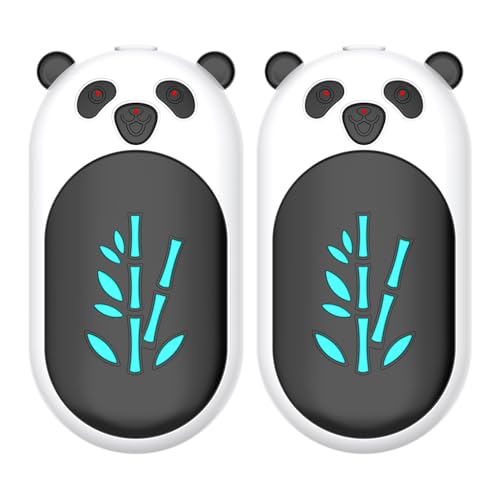 Enituo Handwärmer Wiederaufladbar, Handwärmer Elektrisch mit 6000 mAh USB Tragbarer Taschenwärmer für Frauen Männer Raynaud Outdoor Camping Wandern Jagd