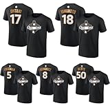 [JNEYFRQYI] 大谷翔平 Tシャツ パーカードジャース 野球ユニフォーム 山本由伸 2025ワールドシリーズ優勝！ 半袖 18番 17番 5番 22番 大人用 記念シャツ 快適 通勤 クリスマス 誕生日 贈り物 プレゼント 非公式 (18番,L) [並行輸入品]