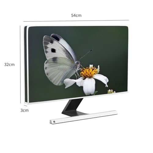 Image of Butterfly Monitor Dust Cover 22, 23, 24, 25 Inch Natural Insect with Flower Laptop Computer Cover for Home Office Computer Decoration Anti-Static Dustproof Protective Cover for LCD /LED /HD