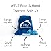 MELT Method Hand & Foot Therapy Ball Kit w/ Sensory FasciaPoint - Therapy Massage Ball Set and Massage Roller for Plantar Fasciitis, Trigger Point, & Myofascial Release - Hand & Foot Roller Massager