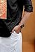Malayali Fashion Men’s Velcro Dhoti/Mundu/Veshti – Pure Cotton Ready To Wear Double Layer Mundu with 2