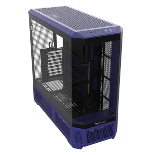Image of Thermaltake View 600 TG; Full Tower; 420mm Radiator Support; 480mm GPU Clearance; Hidden Connector Support; Rotatable PCIe Slots; 220mm PSU Clearance; Future Dusk; CA-11H-00FNWN-00