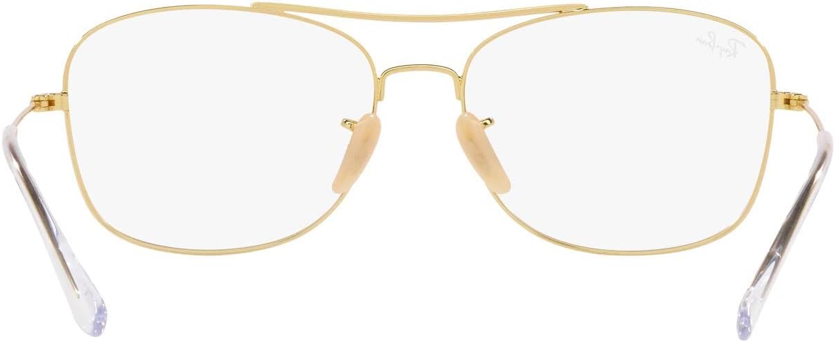 Ray-Ban RX6499 Square Prescription Eyewear Frames Gold/Demo Lens 55 Millimeters image 7 of 7 B0BD6PD73L