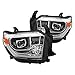 AlphaRex 14-18 Toyota Tundra PRO-Series Projector Headlights Chrome w/Sequential Signal and DRL