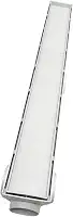 Ralo linear oculto banheiro piscina 6x50 invisível Sinfonado (Branco)
