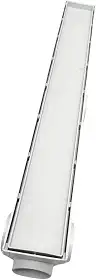 Ralo linear oculto banheiro piscina 6x50 invisível Sinfonado (Branco)