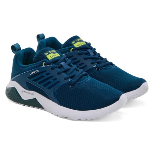 Buy Campus Men's Crysta PRO Running Shoes T.BLU/GRN - 7UK/India at Amazon.in - Image 5