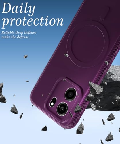 Image of WOW IMAGINE Back Case Cover for 1+ OnePlus Nord CE 6 5G | Soft Matte Silicone Case| Slim Fit & Shockproof | Camera Protection Bumper Cover (Purple)