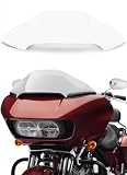 8" Wave Windshield Windscreen Wind Splitter Compatible with Harley Davidson Touring Road Glide 2015-2024,Road Glide 3 RG3 2023-up (Clear)