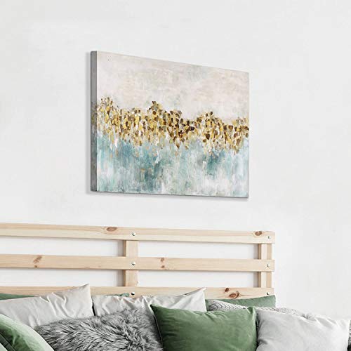 Artistic Path Abstract Canvas Wall Art Pictures: Dancing Stars Artwork Painting For Living Rooms (36" W X 24" H,Multi-Sized) #TOP3