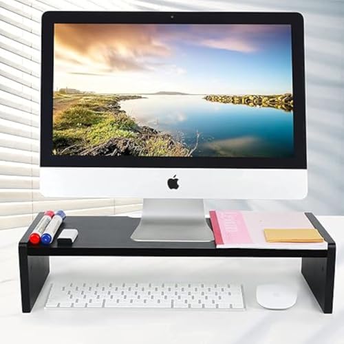 Image of Home Sparkle Bamboo Wooden Monitor Stand Riser | Ergonomic Shelf for Laptop, Keyboard & Accessories |Desk Organizer for Office, Home, Studio, Gaming & Study Tables (SH2270)