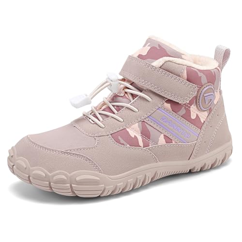 DANNTO Kinder Winterschuhe Winter Barfußschuhe Jungen Mädchen Winterstiefel...