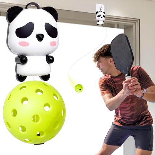 Pickleball Trainer - Continuous Rebound Pickleball Drills Enhance Reaction Time & Hand-Eye Coordination - Ideal Gift for All Skill Levels (White)