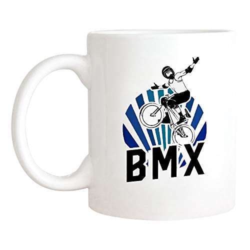 Kaffeebecher BMX Radfahrer Für Radfahrer, BMX Fahrrad BMX Tasse Unisex Bürotasse Lustig Kaffeetasse Für Arbeit Geschenk Familie 330ML