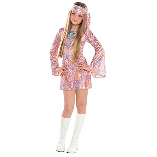 Amscan Kid's Disco Diva Kit Party Costume, Large (12-14), Multicolor - 1 Set