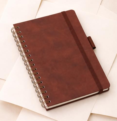 Caderno A5 Tipo Moleskine Arame 160 Páginas Pólen Sem Pauta (Marrom)