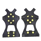 Caucho con Raquetas De Nieve Picos De Hielo Grapas del Hielo De Tracción Grapas De Hielo Nieve Grips Crampones para IR De Excursión Acampar Alpinismo