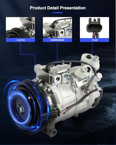 Image of ECCPP AC Compressor 2019-2022 for Mercedes-Benz CLA250 GLB250 Series 2.0L | 2017-2019 for INFINITI QX30 2.0L Fast Cooling Air Conditioning Compressor