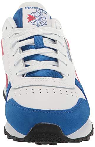 Reebok Boy's Classic Leather Sneaker, Vector Blue/White/Vector Red, 8 Toddler #TOP1