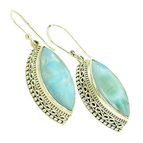 Boucles d'oreilles Larimar pendantes pour illuminer vos tenues d'été