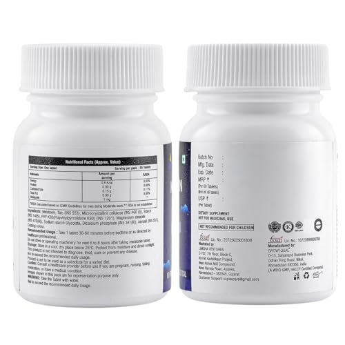 Image of Suplee Melatonin 1 mg (60 Tablets) | For Deep Sleep Support | Non-Habit Forming | Helps Regulate Sleep-Wake Cycle