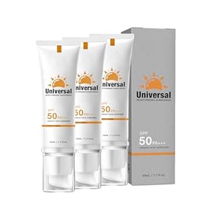 Tinted Sunscreen for Face SPF 50, Universal Protector Solar 50, Protector Solar Para La Cara, Tinted Moisturizer With Spf, SPF 50 Face Moisturizer, Hydrating Sun Essence, Refreshing Non Sticky (3pcs)