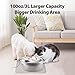 ORSDA Cat Water Fountain Stainless Steel, 3L Automatic Pet Drinking Fountain for Cats Inside, Dog Water Dispenser with Adjustable Water Flow and 6 Replacement Filters for Cats, Dogs