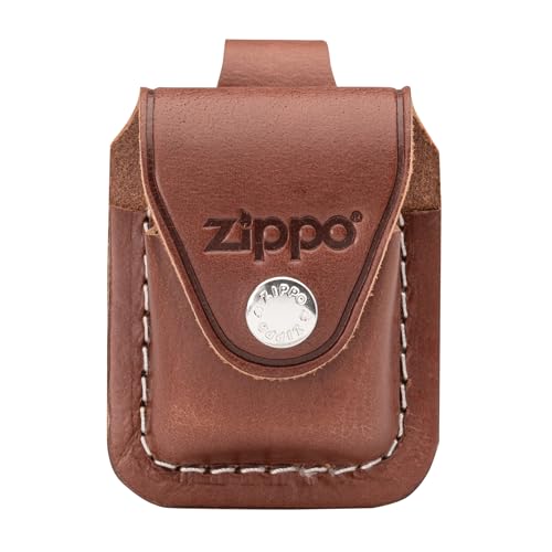 Zippo Bolsa para isqueiro com laço, marrom
