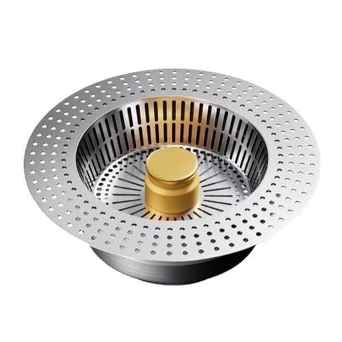 Colador para desagüe de fregadero 3 en 1 acero inoxidable