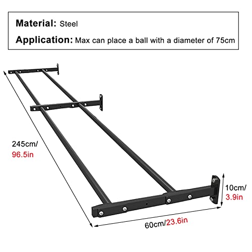 LLA, Palla. Fitness. Pilates Nero Supporto per