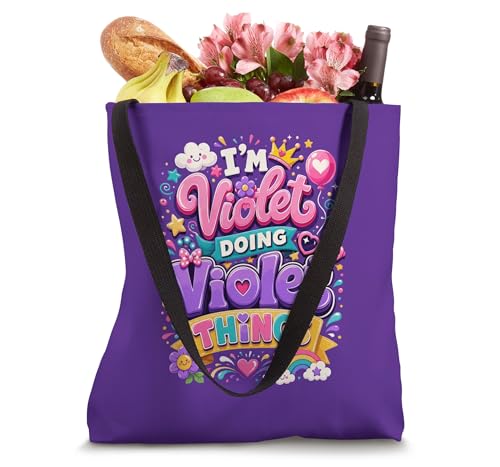 Bolsa Tote para Niña I'm Violet Doing Violet Things miniatura 4