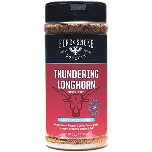 Fire & Smoke KHRM00372914 16 oz Thundering Longhorn Beef Rub