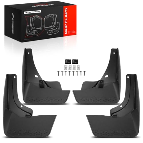 Image of A-Premium Set of 4PCS Mud Flaps Splash Guards Mudguards Mudflaps with Hardware Kits Compatible with Volkswagen Tiguan 2025 S SE Sport Utility, Front & Rear (Driver and Passenger Side) | Compatible with Volkswagen Tiguan 2025 S SE Sport Utility, Set of 4 Front and Rear