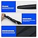QODOLSI 2-Pack Car Bumper Protector, Front Rear Anti-Collision Rubber Strips, 3-M Glue Auto Anti-Scratch Bar, 15.75