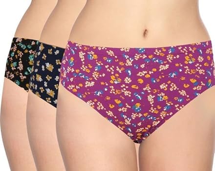 daisy dee Women's Cotton Inner Elastic Print Panties Pack Of 3 (Colors,Prints May Vary, 3Xl, Multicolors)-picture-23